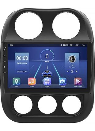 Штатная магнитола lesko для jeep liberty (patriot) 2006-2016 экран 10" 4/32gb 4g wi-fi gps top либерти патриот
