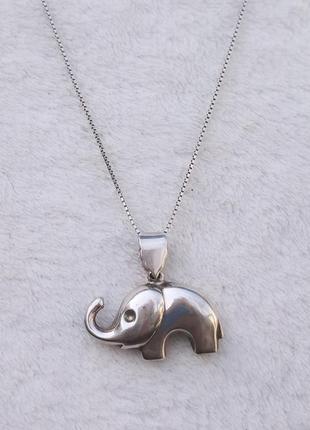 " слон"велика срібна підвіска