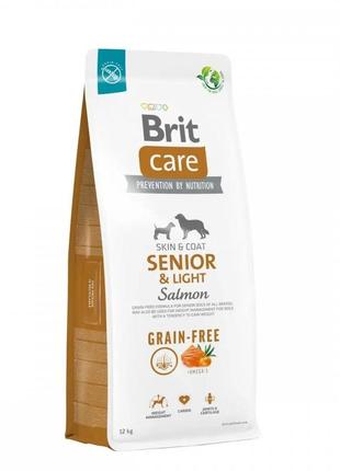 Brit care dog grain-free senior & light — сухий беззерновий корм із лососем для літніх собак усіх порід — 12