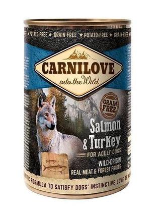 Carnilove влажный корм для собак с лососем и индейкой 400г