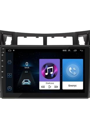 Штатная магнитола 9" lesko для toyota yaris ii 2005-2009 base 1/16 wifi gps тойота 5шт