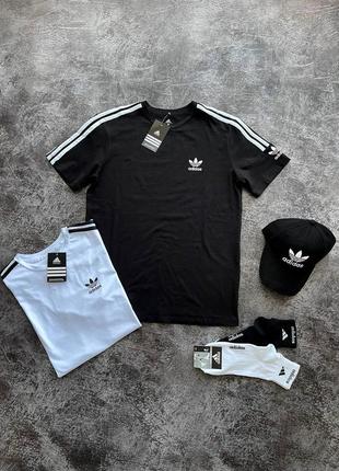 Комплект adidas мужской футболка носка и блейзер для мужчин качество высокое