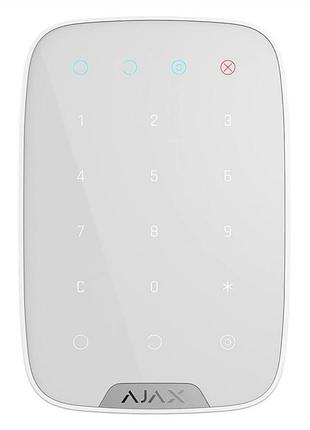 Беспроводная сенсорная клавиатура ajax keypad белый