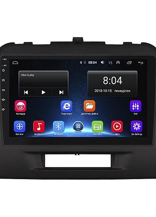 Штатна магнітола lesko для suzuki vitara ii 2014-2019 екран 9" 2/32gb wi-fi gps base вітара