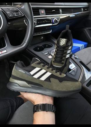 Мужские кроссовки adidas retropy black army green