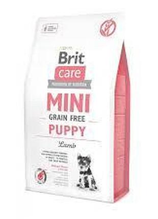 Brit care gf mini puppy lamb для щенков мелких пород - 2кг