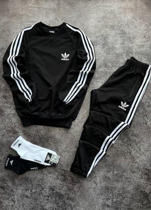 Спортивный костюм adidas мужской весенний костюм унисекс костюм3 фото