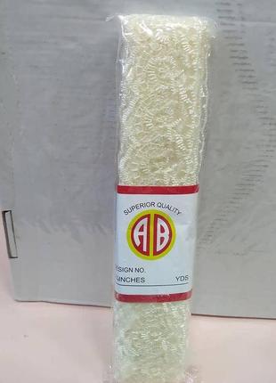 Кружево яблочко бежевий