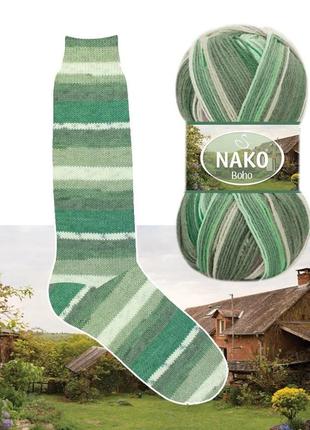 Носочная пряжа nako boho concept, 81815