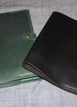Обложка обкладинка для щоденника чи блокноту формату а5 (зелена, чорна, темно синя коричнева)5 фото