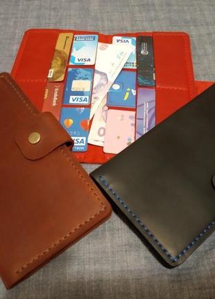 Стильний гаманець кошельок портмоне зі шкіри2 фото