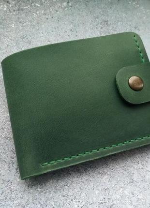 Шкіряний гаманець кошелек біфолд3 фото