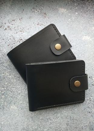 Компактний шкіряний гаманець портмоне ручної роботи