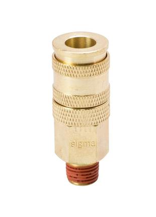 З'єднання швидкознімне посилене з фіксатором mt 1/4" (латунь) sigma (7021611)