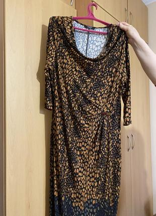 Платье moda леопард