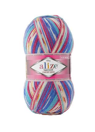 Шкарпеткова пряжа alize superwash comfort socks, 7654