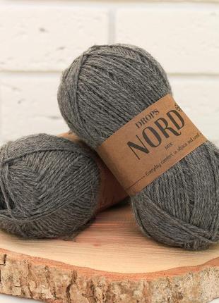 Пряжа drops nord — grey, 05