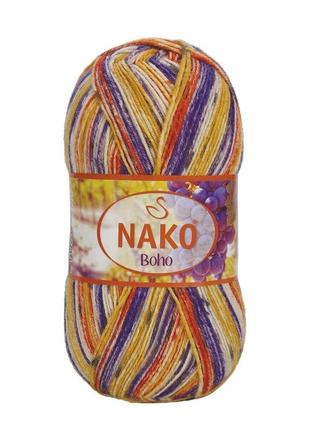 Носочная пряжа nako boho concept, 328421 фото