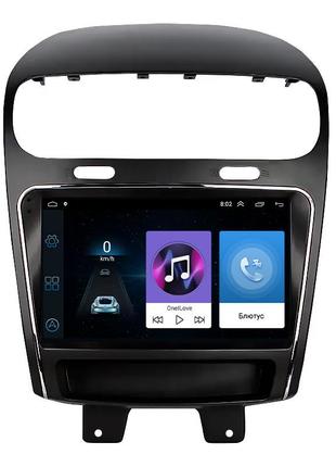 Штатная магнитола lesko для fiat freemont 2011-2016 экран 9" 1/16gb wi-fi gps base 2шт