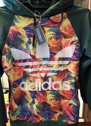 Продам кофту / свитшот/ реглан размер м - 44 / новая под adidas4 фото