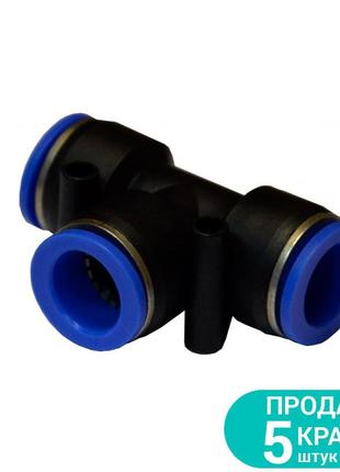 Соединение цанговое (t-образное) ø12×12мм sigma (7026271)