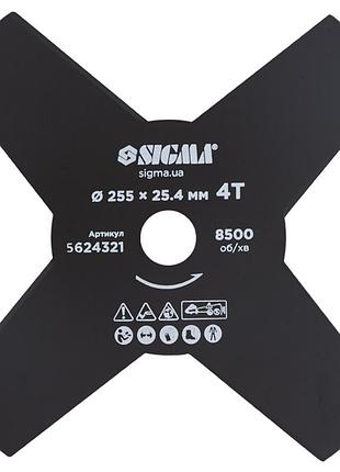 Ніж для тримера ø255×25.4 мм 4т sigma (5624321)