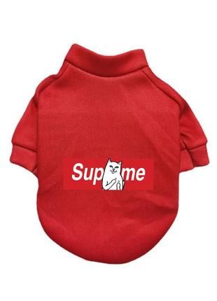 Худі для собак pet style "supreme" червоне