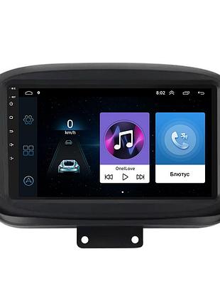 Штатна магнітола lesko для fiat 500x i рестайлінг 2018-н.в. екран 9" 1/16gb wi-fi gps base 3 шт.
