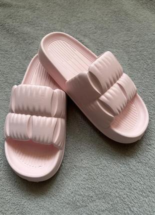 Новые женские розовые шлепки пенка