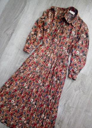 Mandy marsh vintage сукня сорочка в квітковий принт1 фото