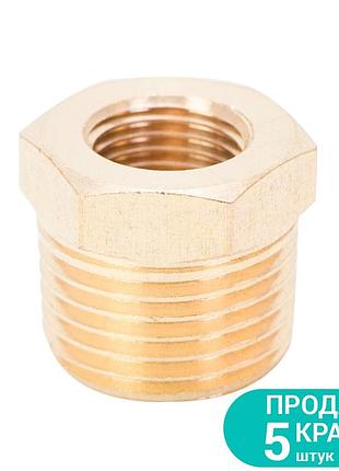 Соединение ft 1/4" × mt 1/2" (латунь) sigma (7025521)
