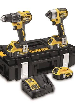 Набор из двух инструментов бесщеточных dewalt dck266p3