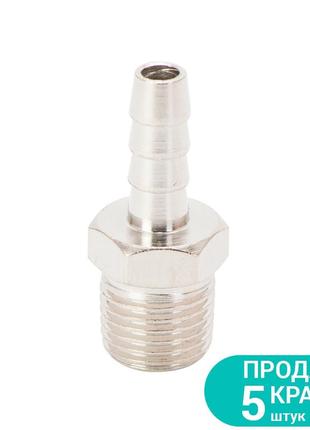 Штуцер для шланга с наружным резьбовым соединением 6мм mt 1/4" sigma (7023121)