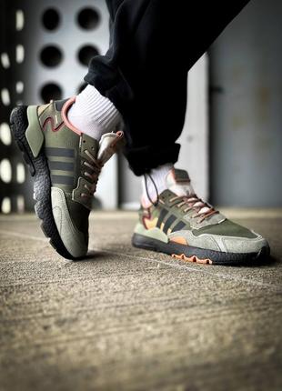 Adidas nite jogger core black orange