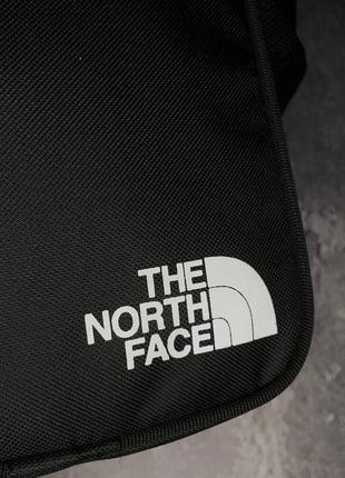 Мессенджер черный the north face сумка через плечо из ткани tnf, барсетка тнф повседневная средняя3 фото