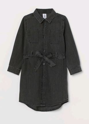 Джинсова сукня сорочка від н&м