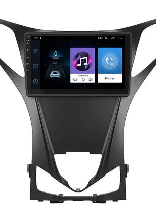 Штатная магнитола lesko для hyundai grandeur v 2011-2016 экран 9" 1/16gb wi-fi gps base 3шт