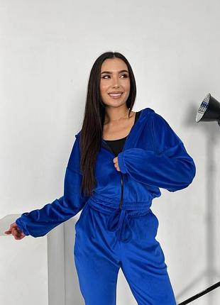 Велюровый спортивный костюм женский весенний на весну базовый демисезонный серый розовый малиновый зеленый бежевый синий хаки с капюшоном9 фото
