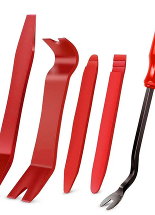Інструменти для зняття обшивки авто 5 шт. червоний