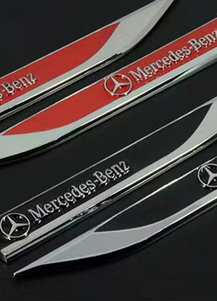 Емблема на крила mercedes мерседес металеві з клеєм