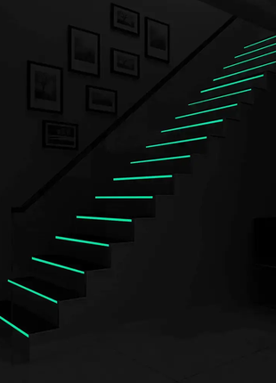 Лента люминесцентная клейкая фосфорная 3смх3м. светящийся скотч