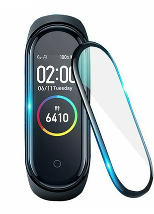 Захисна плівка для xiaomi mi band 5 (0.2 мм, 3d чорне) polycarb