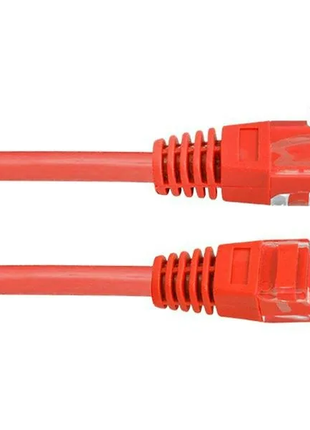 Патч-корд kingda 2 м, utp, cat.5e, rj45, мідь, червоний