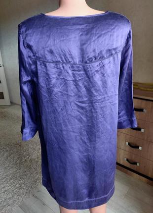 Шовкова фіолетова сукня на весну, літо4 фото