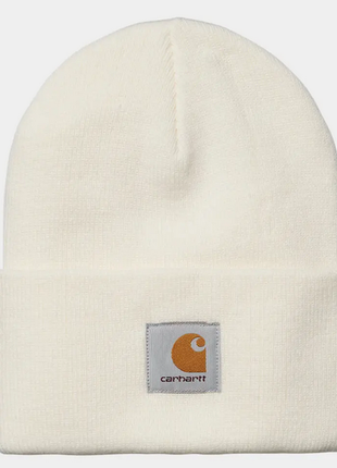 Шапка carhartt wip тепла універсальний розмір біла
