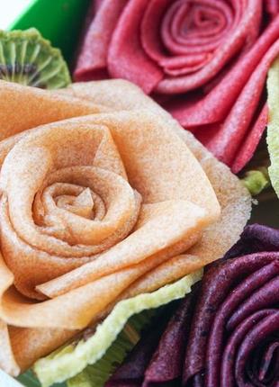 Подарочный набор фруктово-ягодной пастилы "розы" - изысканный презент4 фото