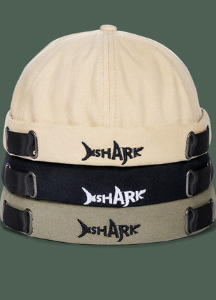 Docker cap кепка докера без козырька "акула" серая2 фото