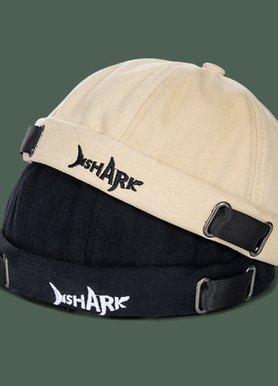 Docker cap кепка докера без козырька "акула" серая3 фото