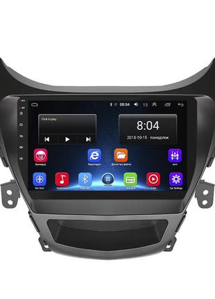 Штатная магнитола lesko для hyundai elantra v (md) 2010-2014 экран 9" 2/32gb wi-fi gps base элантра шт
