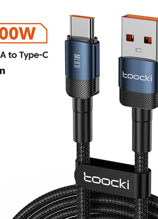 Кабель usb type-c 100w для швидкого заряджання pd qc 4.0 0,5 м